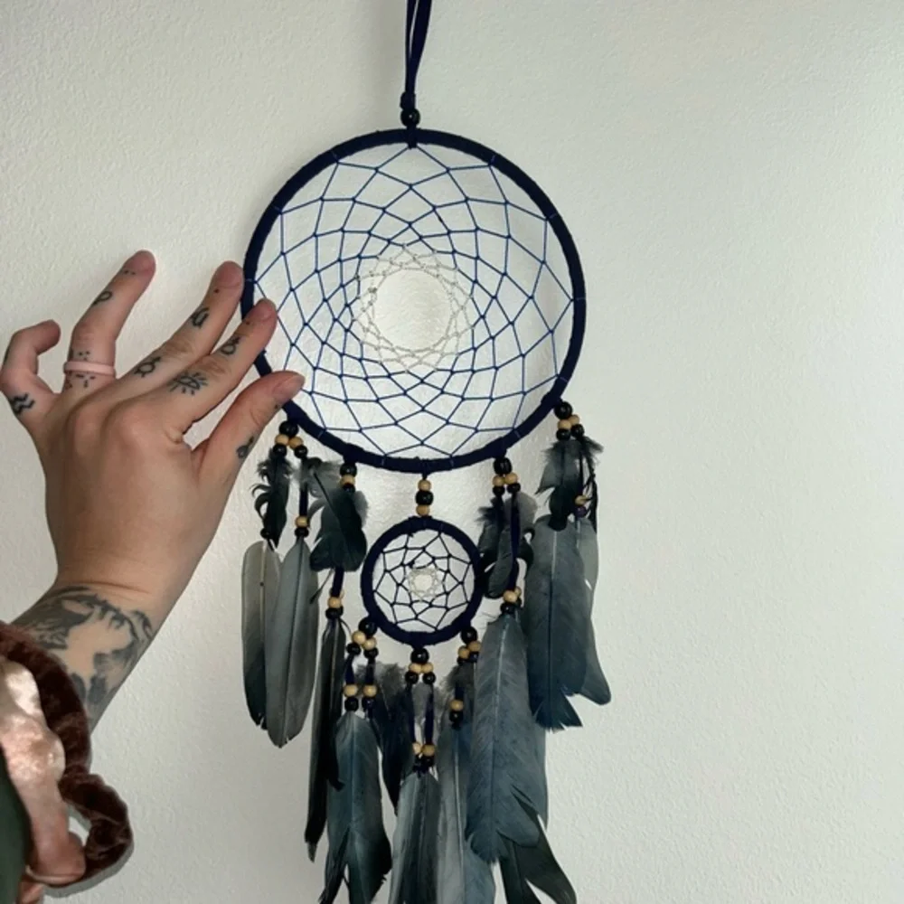 Elegant Blue Dreamcatcher Wall Decor